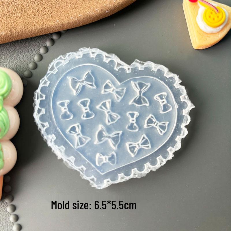 Stampi per Unghie Artistiche 3D in Alta Trasparenza - Design Orsetto, Fiocco, Bouquet