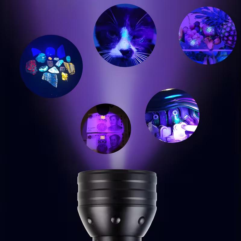 9/12/21/51 LED Protable UV Flashlight Black Light Ultraviolet Torch Blacklight Detector for Dog Urine Pet Stain and Bed Bug