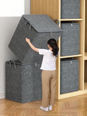 Large Capacity Clothing Storage Bag Organizers Used To Store Daily Supplies Collapsible Three-dimensional Storage Bag Dust Bag