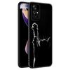 Čierna mačka so zazerajúcim okom Puzdro na telefón Pre Xiaomi Redmi Note 7 8 9 10 Lite 11 11E 11T 12 Pro 11S 4G 10T 5G 8T 9S 10S TPU Čierny kryt