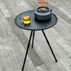 Outdoor Aluminum Alloy Folding Table Lightweight Coffee Table Portable Picnic Camping Table Adjustable Small Round Table