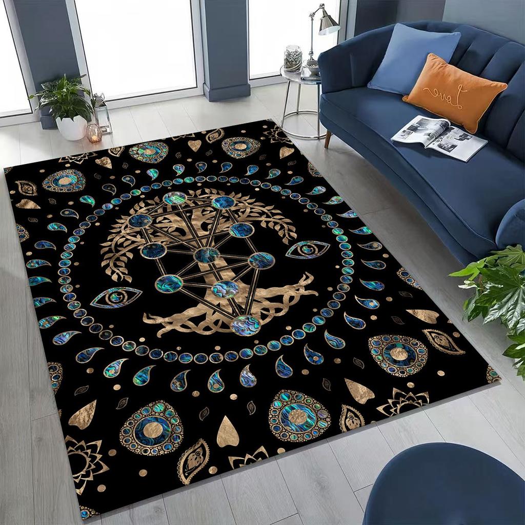 Nordic Dream Tree of Life Symbol Totem Yggdrasil Rug for Bedroom Living Room Sofa Home Doormat Decor,kid Non-slip Floor Mat Gift