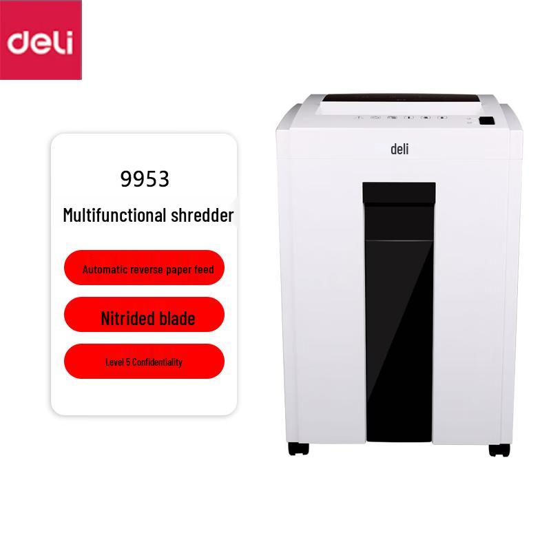 

Deli 9953 Commercial High-Security Shredder CN plug (adapter included)
