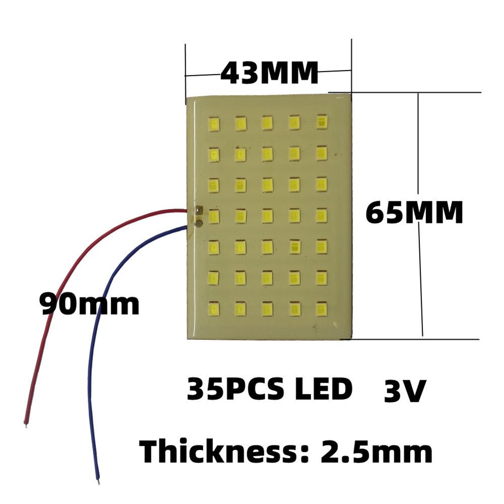 5W Light Panel Board 2835 SMD 35 LED Solar Light Board 3.2V/3.7V Lawn Light Board for Induction Lamp Electrical Equipment