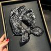 100% Natural Silk Scarf Women Luxury High Quality Headband Square Foulard Female Neckerchief Shawl Wraps Hijab Bandana Scarves