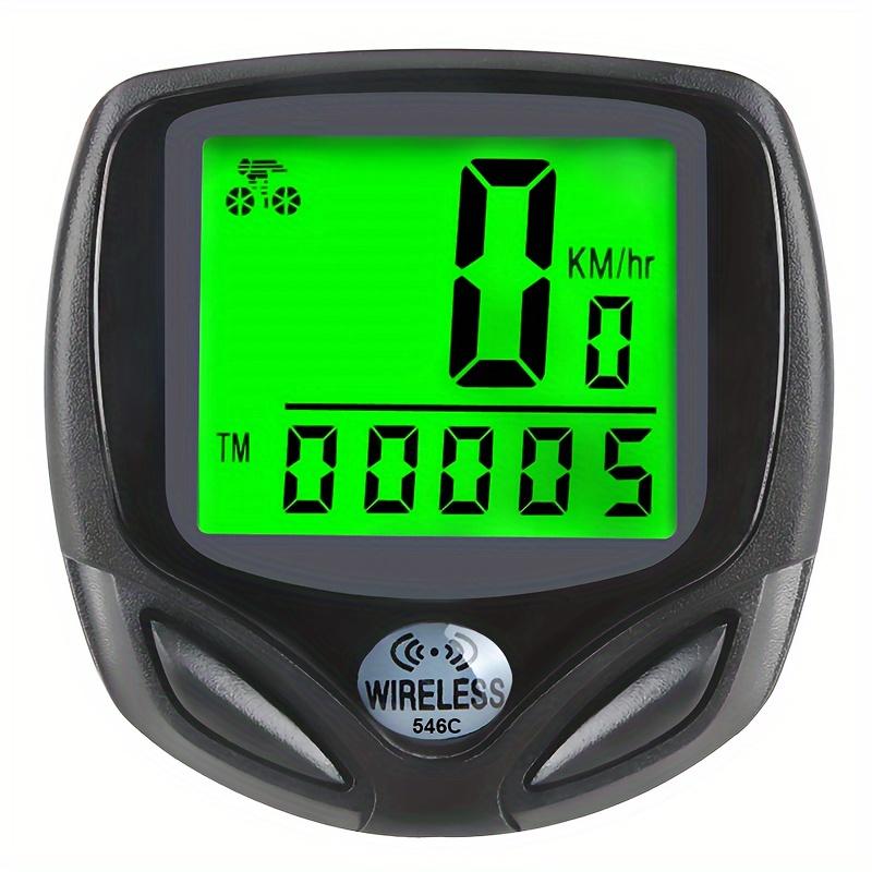 Bicycle Speedometer Odometer Wireless Cycle Bike Computer Bicycle Handlebar Stopwatch with LCD Display Multi-Functions for Most Bikes