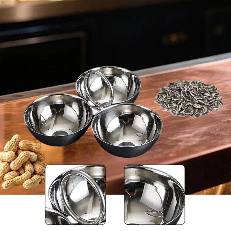 Stainless Steel Divided Plate with Three Compartments for Preventing Food Mixing During Family Gatherings and Outdoor Picnics Durable and Easy To