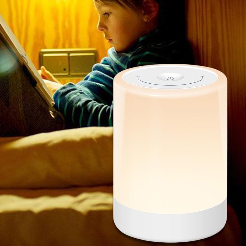 Rechargeable LED Bedside Lamp with Adjustable Brightness LED Touch Lamp Modern Desk Lamp Suitable for Indoor Room Use