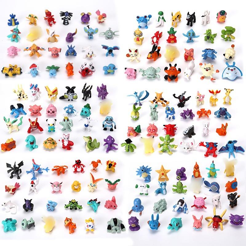 144 ks Sada mini akčních figurek Pokemon – Sběratelská sada se překvapením v blind boxech, Ideální dárek pro fanoušky a sběratele (Možné duplicity)