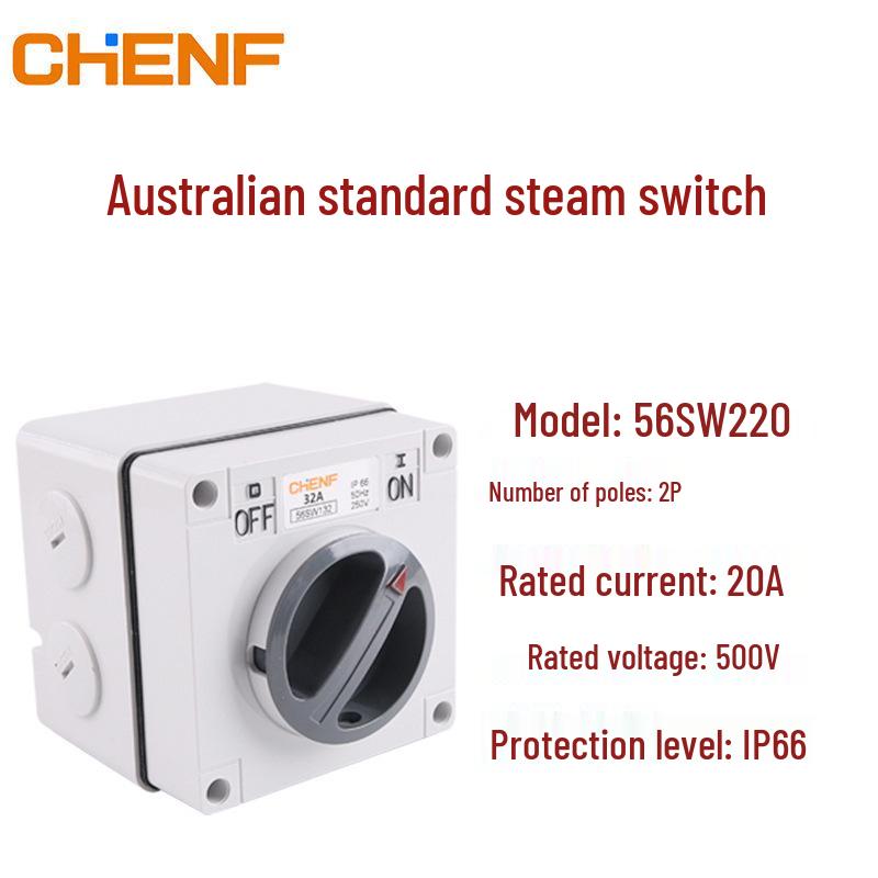 Australian Outdoor Waterproof Single-Phase/Three-Phase Knife Switch - Load Disconnection On-Off Rotary Switch