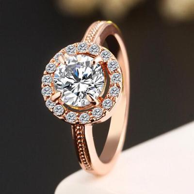 Mode Frauen Finger Ring Hochzeit Engagement Schmuck MIT