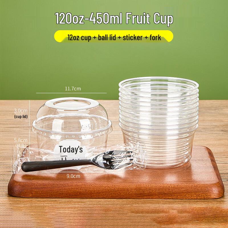 Bozhen Jiangchu 12oz Disposable Plastic Fruit Cups