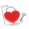 45*59*8Mm Heart Shaped Padlock With Matching Keys Romantic Metal Love Locks For Travel Wedding Gift Diary Bag Luggage Decor