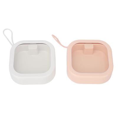 2 Stück Haargummi-Organizer-Box Multifunktionale Transparente Oberseite Haar-Accessoire-Box für Kleine Gegenstände