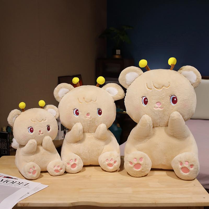 Entzückendes Plüsch Bienen Bär Stofftier Niedliches Weiches Spielzeug Perfekt als Geburtstagsgeschenk für die Freundin