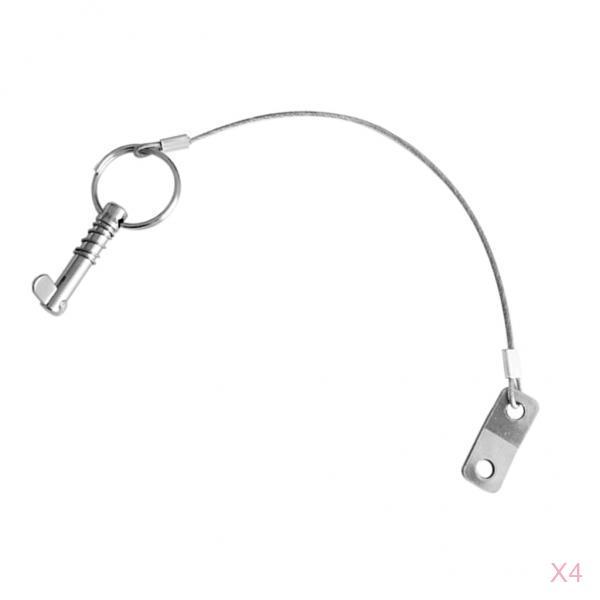 4pieces Stainless Steel Pin Lanyard Top Deck Hinge