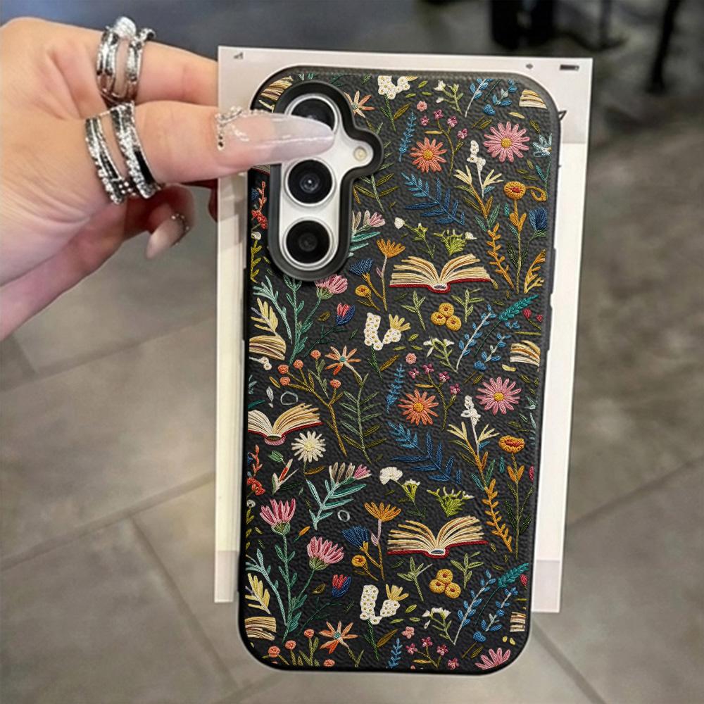 Vintage Bloemen Telefoonhoesje Voor Samsung A56 5G A37 A57 A16 A17 A55 A36 A53 A35 A34 A06 A07 A26 S26 Ultra S25 FE S24 Zachte TPU Cover