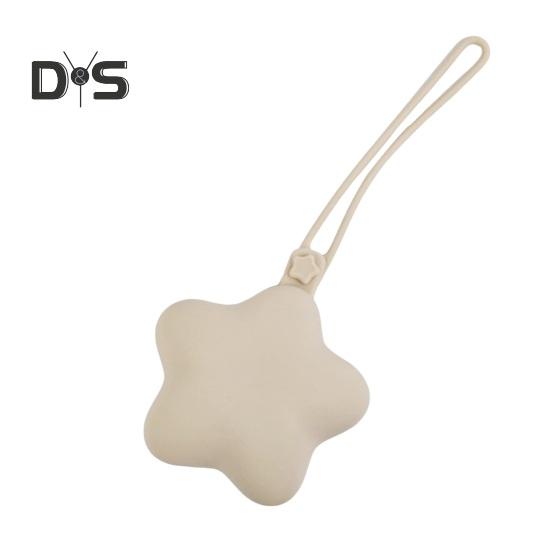 

Держатель для пустышки в форме звезды, силиконовый дорожный органайзер для пустышки, портативная сумка для хранения пустышки для новорожденных, мальчиков и девочек, семейные путешествия бежевый