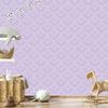 Geometric Diamonds Wallpaper Lavender and Light Gray 50x1000