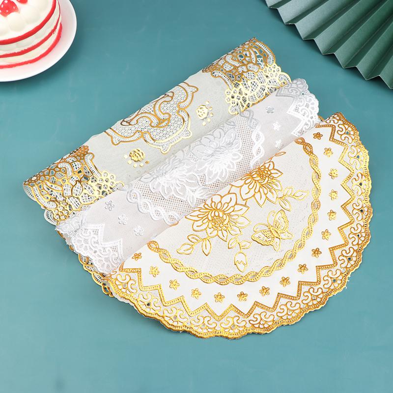 3D Lace Embroidery Table Place Mat Christmas Pad  Napkin Doily Kitchen