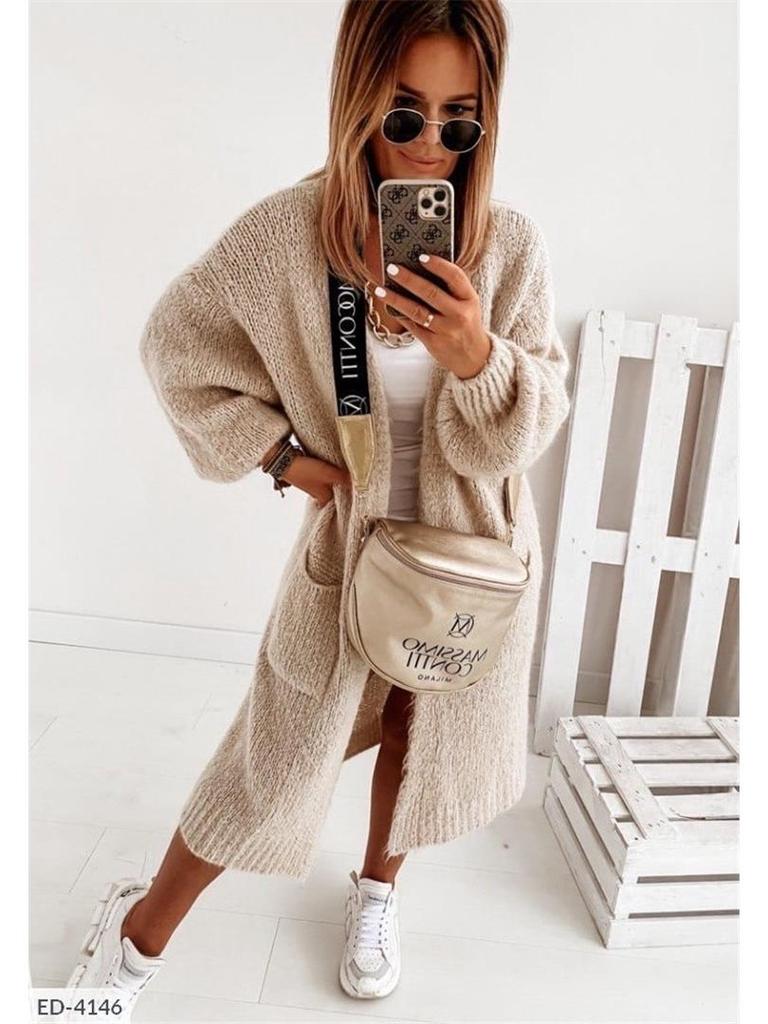 Women's Loose Knit Cardigan Sweater 2025 - New Autumn/Winter Top Coat