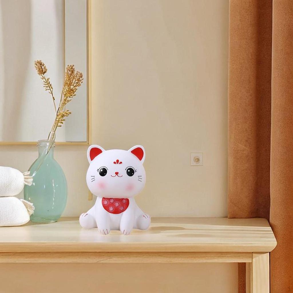 Cat Money Bank Piggy Animal Cute Novelty Desktop Ornament Saving Box