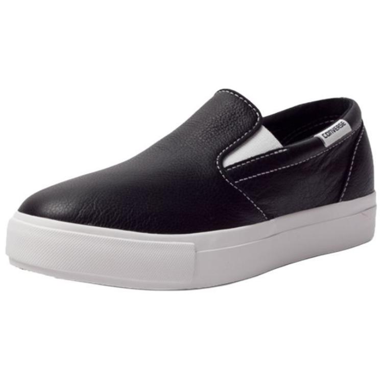 Converse As Core Platform Slip Comfortable Versatile Non-Slip Durable Low-Top Skate Shoes Women Sneakers Black White 551954C