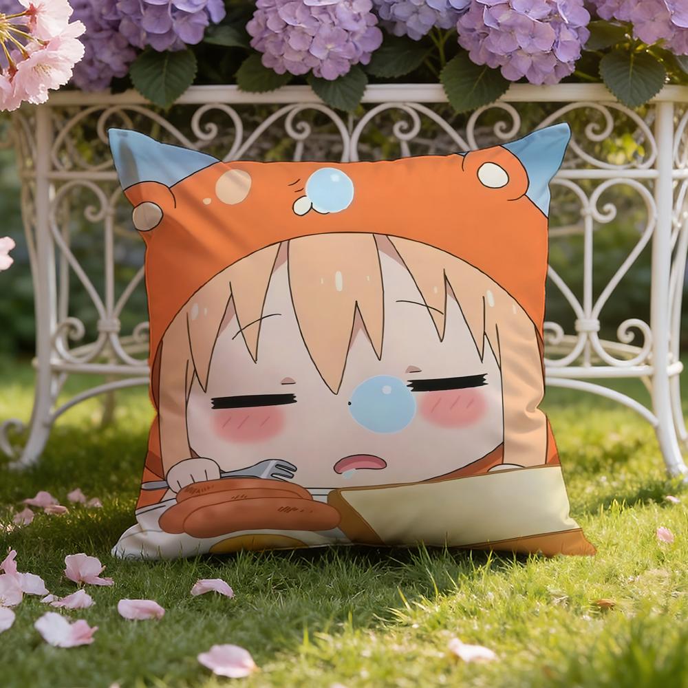 Anime H-Himouto! U-Umaru-chan Cushion Cover Home & Car Dual-Scene Pillow Cover: Reversible for Premium Comfort