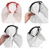 Elegant Veil Hair Hoop for Women 20s Flapper Costume Headband Nonslip Fascinator Hairband for Masquerades Formal Event