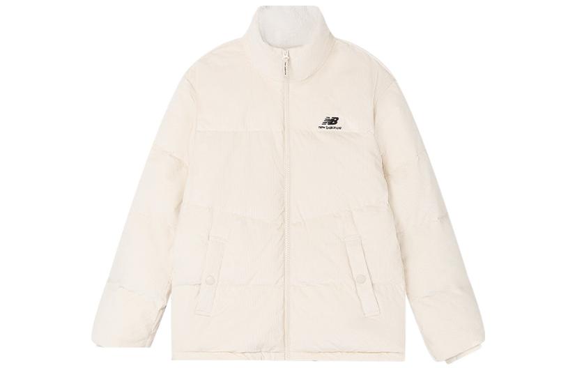 New Balance Down Jackets Unisex White Stand Collar Thickened Other NC5PC44393-IV XL