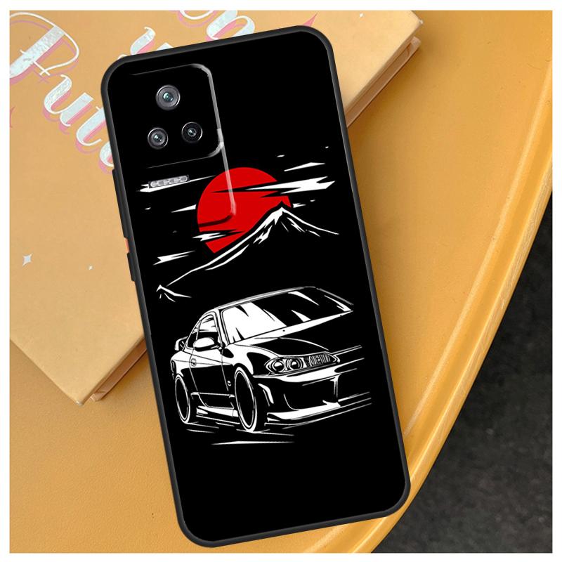 Japan JDM Sports Cars Male Men Funda For Xiaomi 17 Pro Max 15 14 Ultra 13T 14T 15T POCO X7 Pro X5 X6 F6 F5 F7 F8 Ultra Case