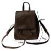 Vintage Women Small Brown Backpacks Fashion Large Capacity Durable Female Shoulder Bags Multi-Function Simple Ins Style Handbags