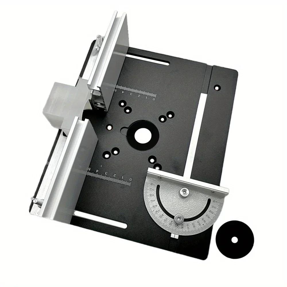 Woodworking Router Table Insert Plate Aluminum Alloy Router Metal Router Table Plate Metal Router System Kit Woodworking Tools