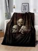 D Printed Skull Series Throw Blanket  Perfect for Sofa Bed Travel or as a Birthday Gift for Kids