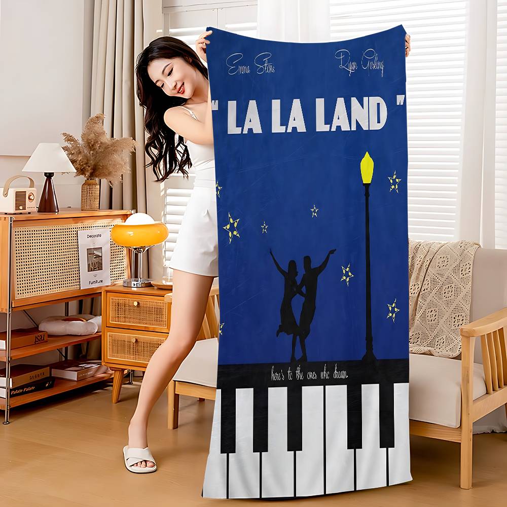 La La Land Music Classic Movie Big Microfiber Beach Towels Quick Dry Towel Sand Beach Towels Pool for Travel Swim Pool Yoga