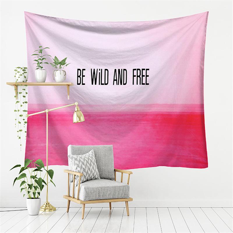 New Forest European-American Landscape TV Background Wall Tapestry - Polyester Decorative Hanging Cloth