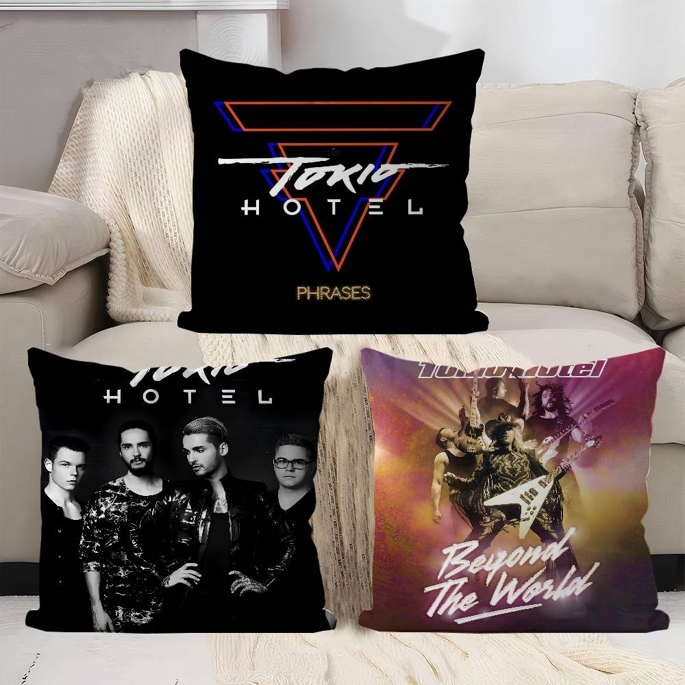 Tokio Hotel 45*45cm Cushion Cover Pillow Cover Decor Pillowcase Home Pillowcase For Couch Pillow