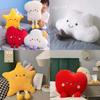 Soft And Fluffy Cloud And Star Plush Pillow Toy For Teenagers
