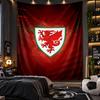 Wall Hanging Tapestry Wales Rugby Print Cloth for Living Room Bedroom Home Decor