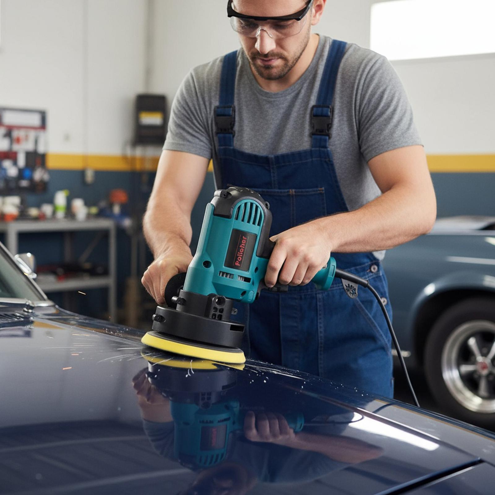 

220V 700W Car Polishing Machine 0-3700RPM Handle Buffing Machine Car Buffer Waxer Kit for Car Detailing/Polishing/Buffing/Waxing China Mainland