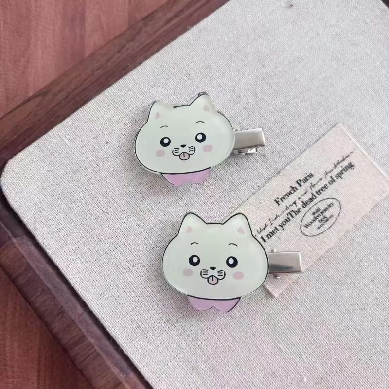2pcs/set Anime The Summer Hikaru Died Cosplay Headwear Kawaii Little Cat Hairclip Hairpin Hair Accessories Gift Prop