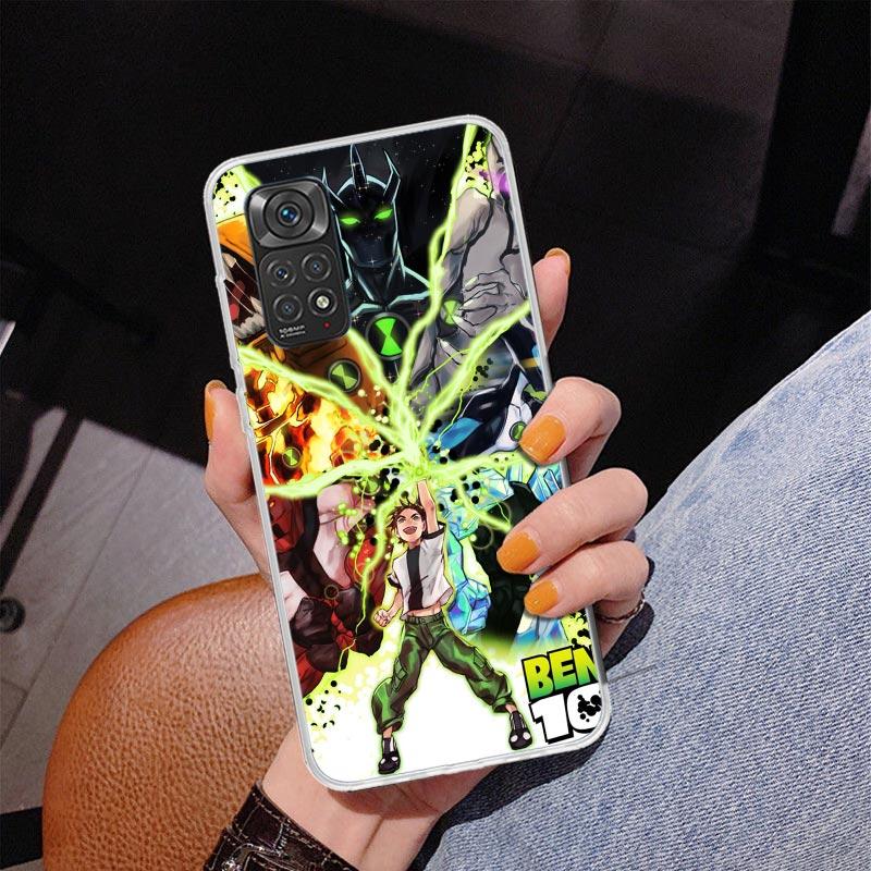 Cartoon Ben 10 Handyhülle für Handyhülle für Xiaomi Redmi Note 15 14 14S 13 Pro Plus 12 12S 11S 11E 10S 10 11T 5G Einzigartige Hülle C