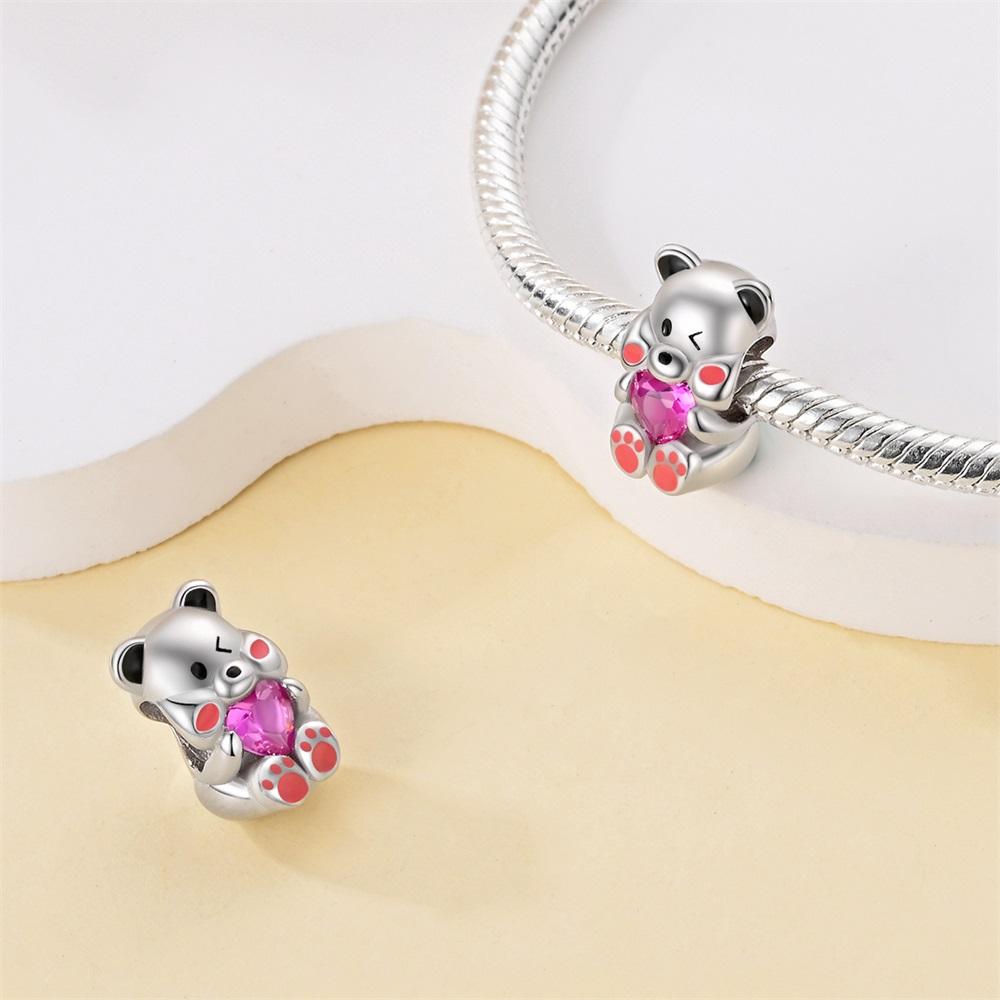 Dog Owl Animals Hearts Charms Copper Beads Fit Bracelet Necklace Accessories Bead Jewelry Making Fine Jewelry Gift Diy