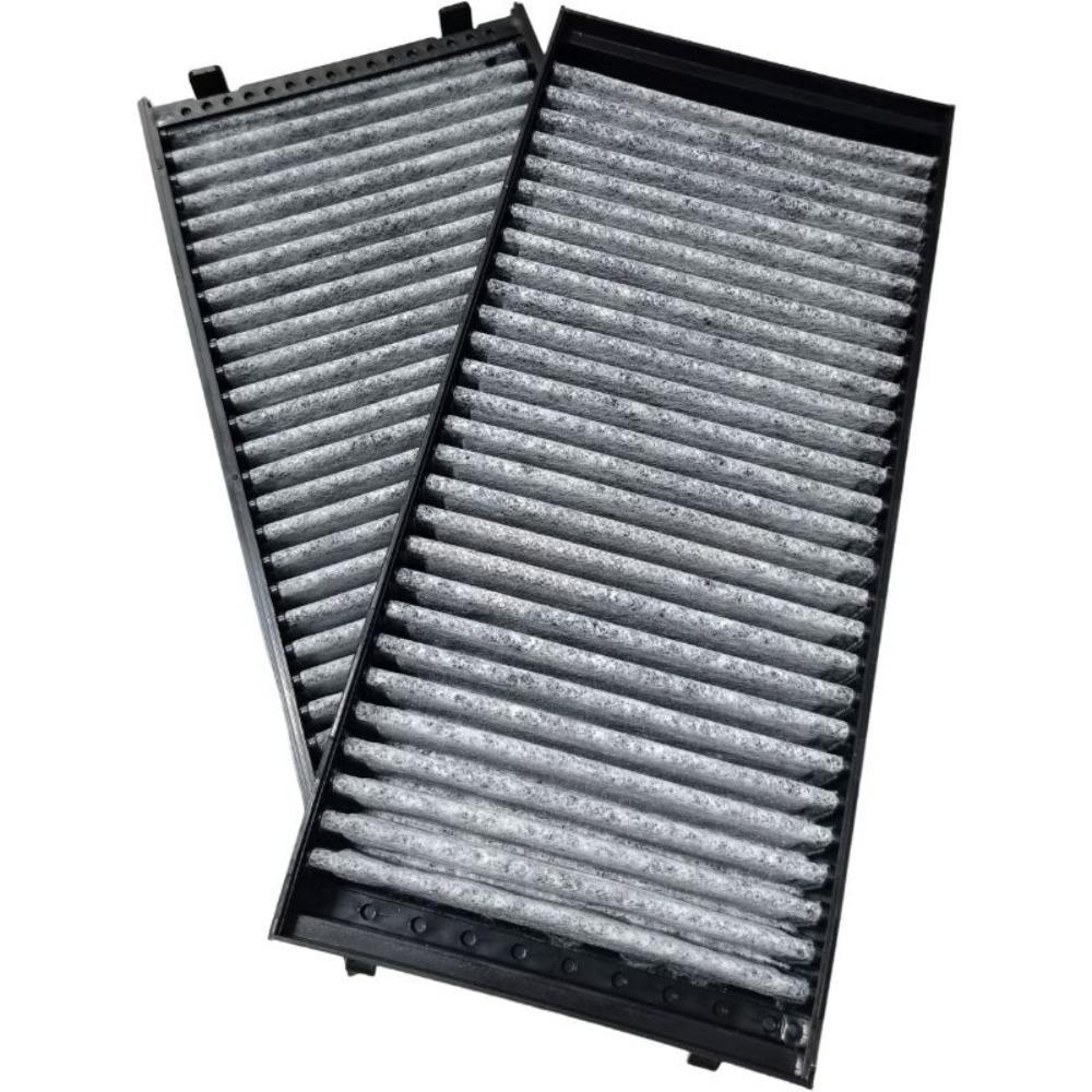 High Quality New For 2PCS 64119248294 Cabin Air Filter For -BMW E70 X5 E71 X6 F01 F02 F07 F10 Activated Carbon ABS