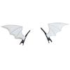 2PCS Dark Cute Devil Hair Clip Edge Clip Halloween Hair Clip Black Bat Wings Lolita Headpiece Gothic Style