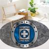 Cruz Azul Round Area Rug,Carpet Rug for Living Room Bedroom Sofa Playroom Decor,Non-slip Floor Mat