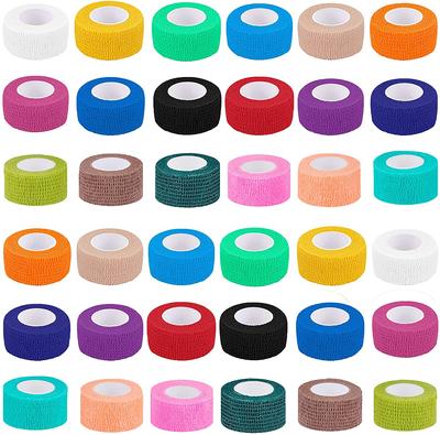 24-teiliges Vet Wrap Erste-Hilfe-Klebeband für Haustiere, selbsthaftender kohäsiver Verband für Hunde, Katzen, Pferde, atmungsaktives, nicht gewebtes, elastisches Sportband