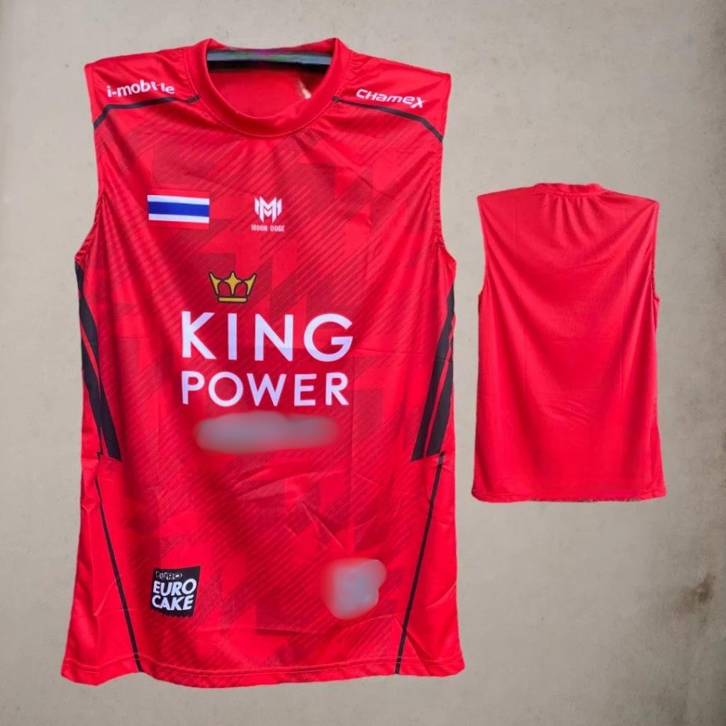 

Unisex Tank Top Shirt Sleeveless JERSEY Training THAILAND National Football Soccer Quick Dry Round O Neck Polyester Uniform Sport Outdoor Kingpower 3XL