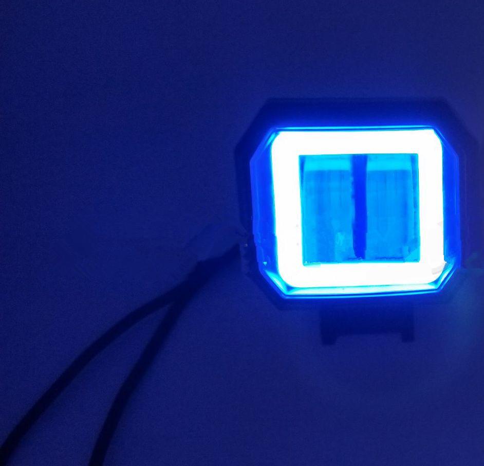 2PC 3Inch 12V 24V 6500K 40W Waterproof CREE LED Angel Eyes Light Bar Offroad Car Boat led Work Light Spot Light