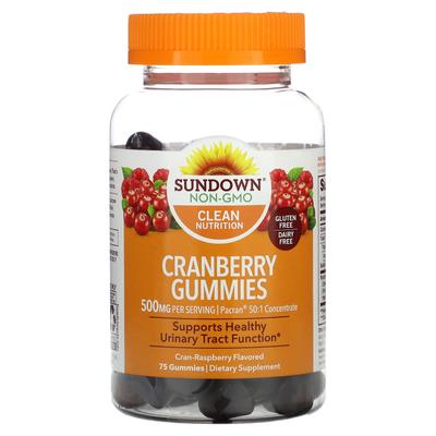 Caramelle gommose al mirtillo rosso, rosso e lampone, 500 mg, 75 caramelle gommose (100 mg per caramella gommosa)